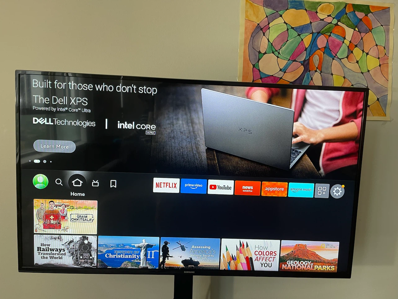 FITUEYES TV Stand with Mount and 43 inches Samsung HD TV - photo 5