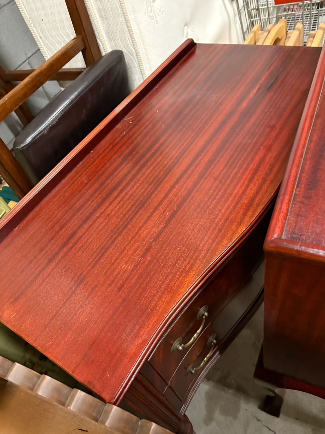 Cherry Wood Desk with Drawers