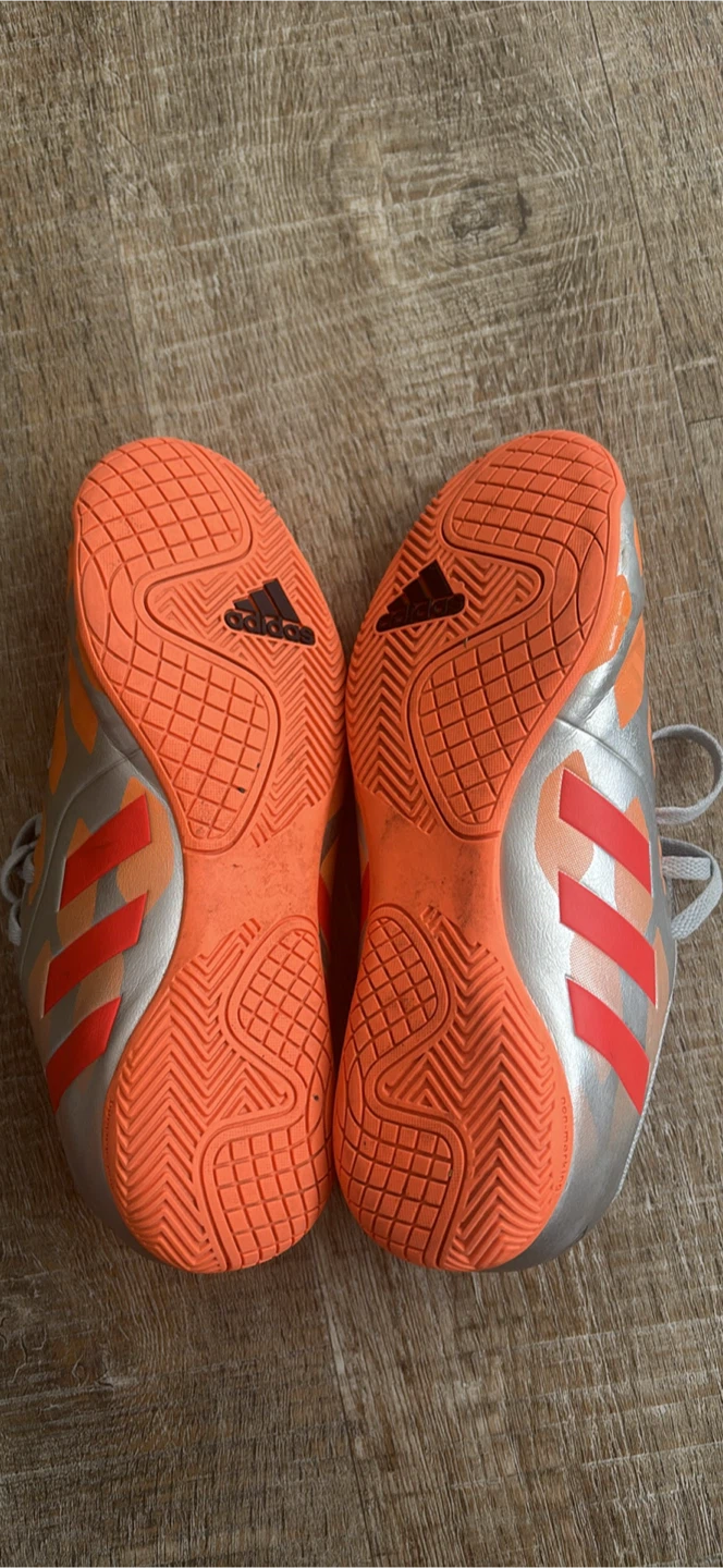 Adidas Soccer Cleats Size 7W Orange Silver - photo 2