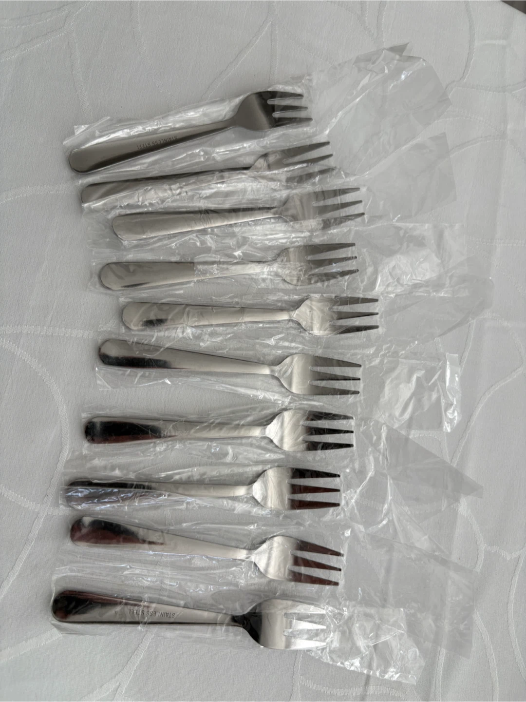 Stainless Steel Forks (Set of 10) - new