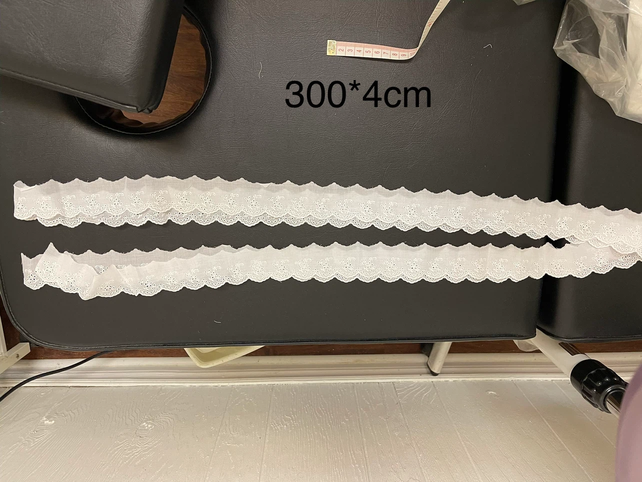 White Eyelet Lace Trim Ribbon 300*4cm