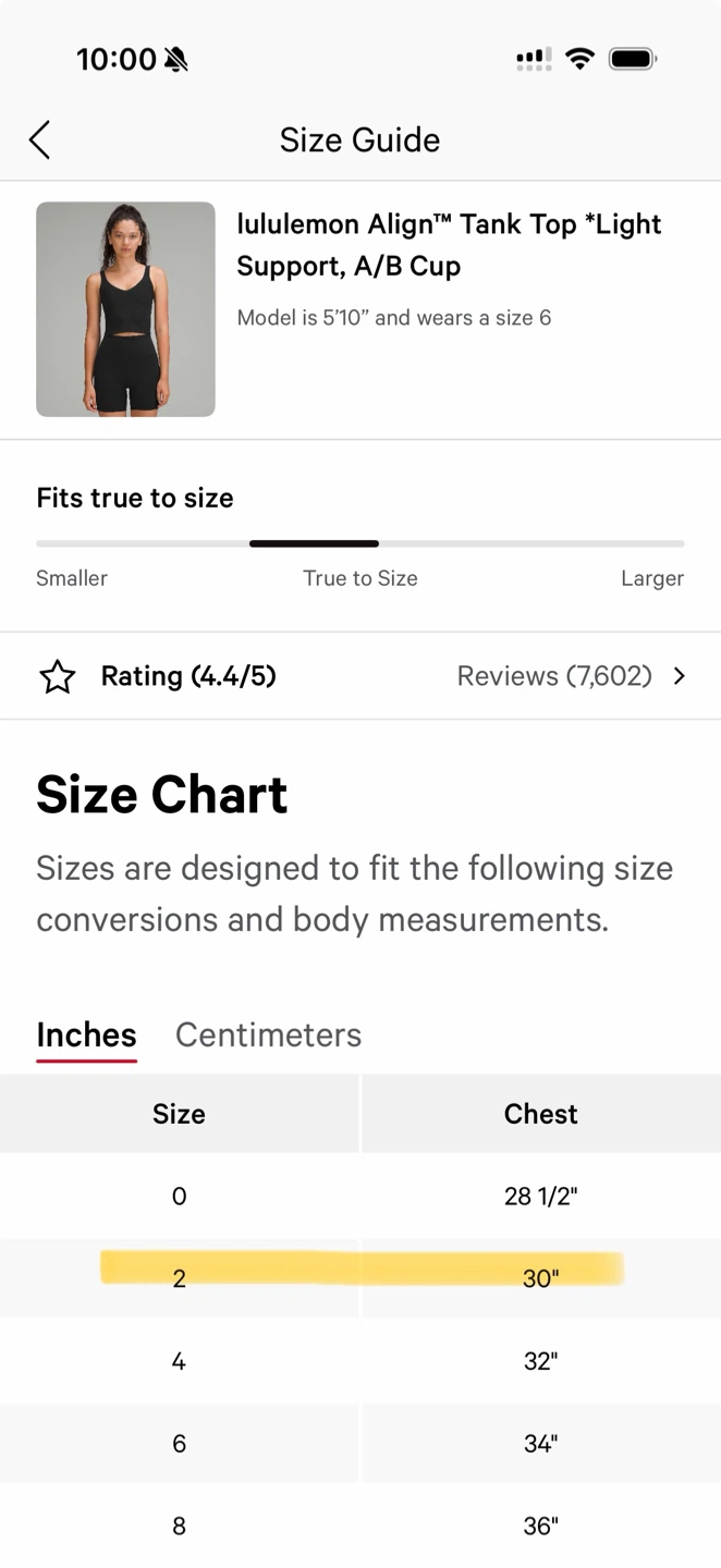Lululemon Align Tank Top White Size 2 - photo 4