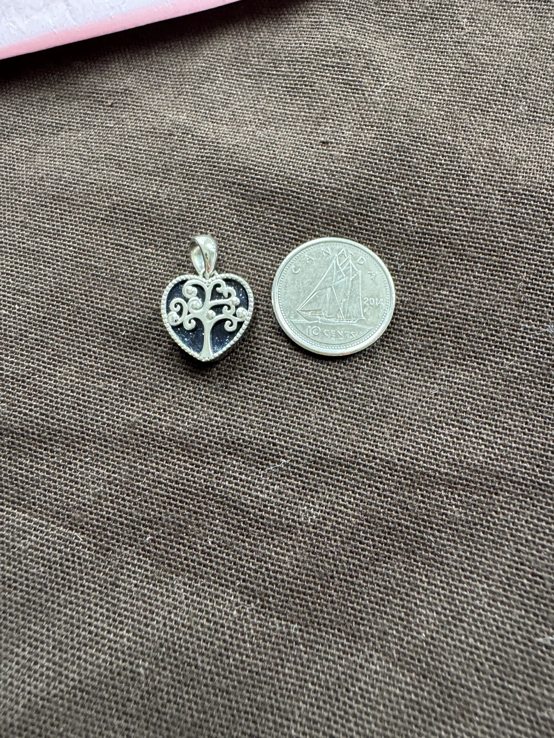 Heart Pendant Necklace Charm - Blue Sandstone