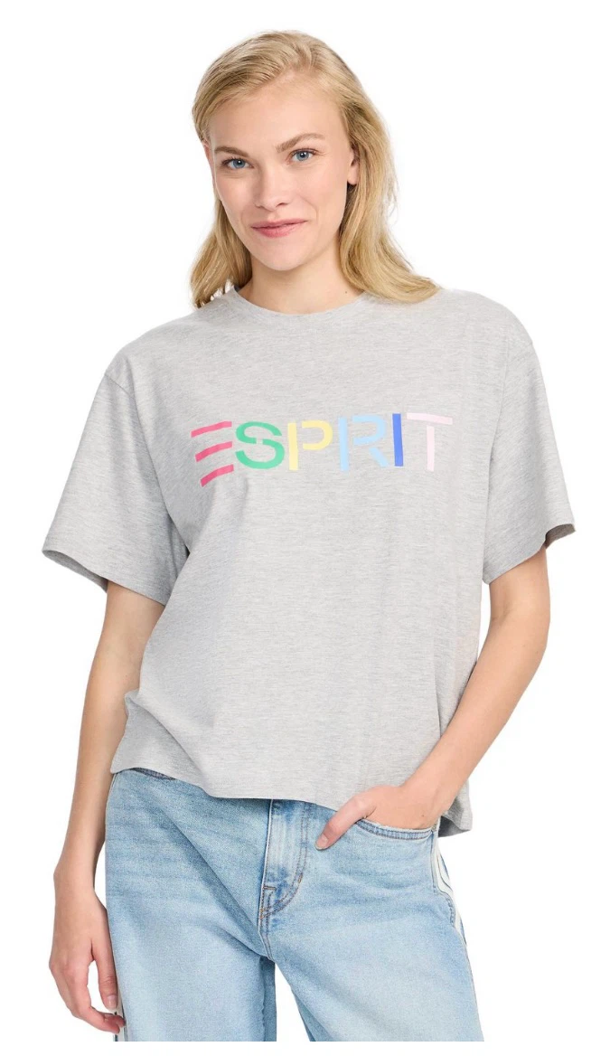 ESPRIT Women's Logo Crewneck Tshirt, Retro 80s Viral - XS to XL - photo 3