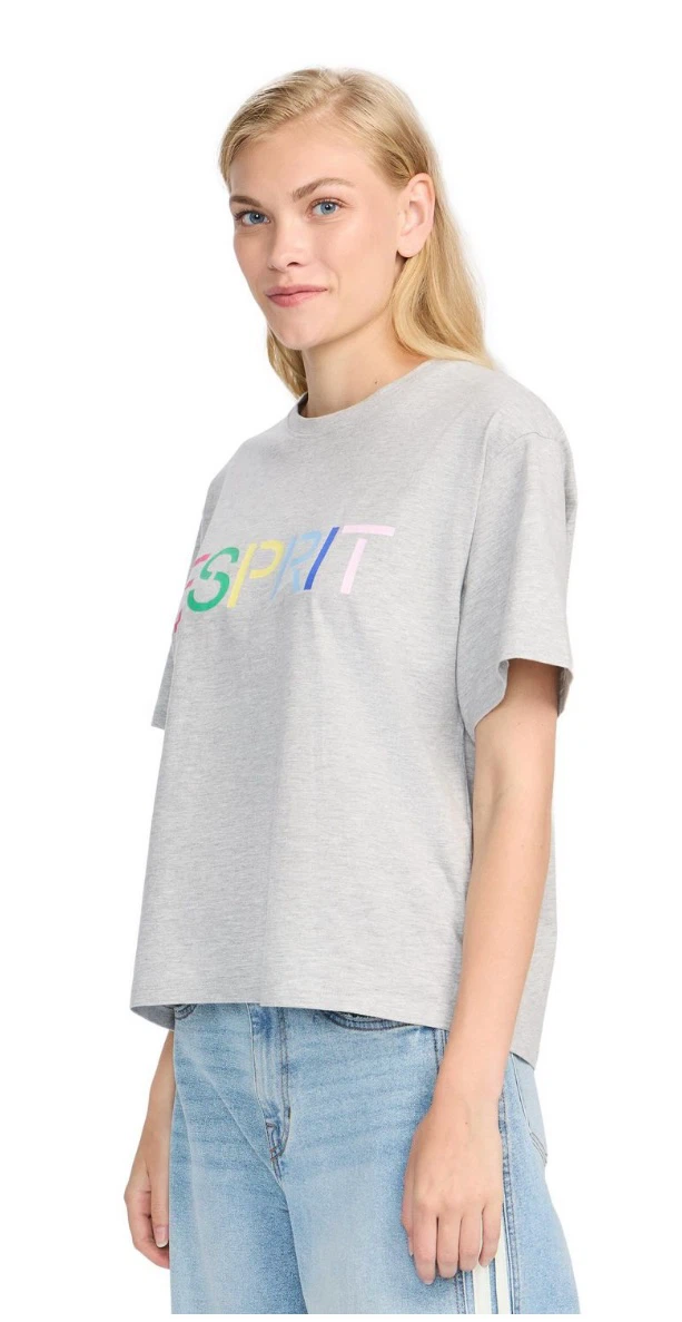 ESPRIT Women's Logo Crewneck Tshirt, Retro 80s Viral - XS to XL - photo 4