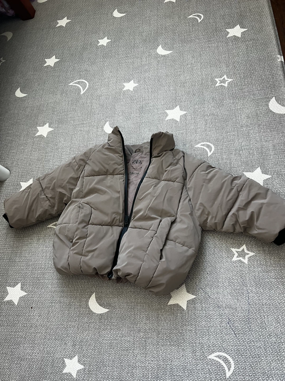 Zara Puffer Jacket Grey Size 3 Years
