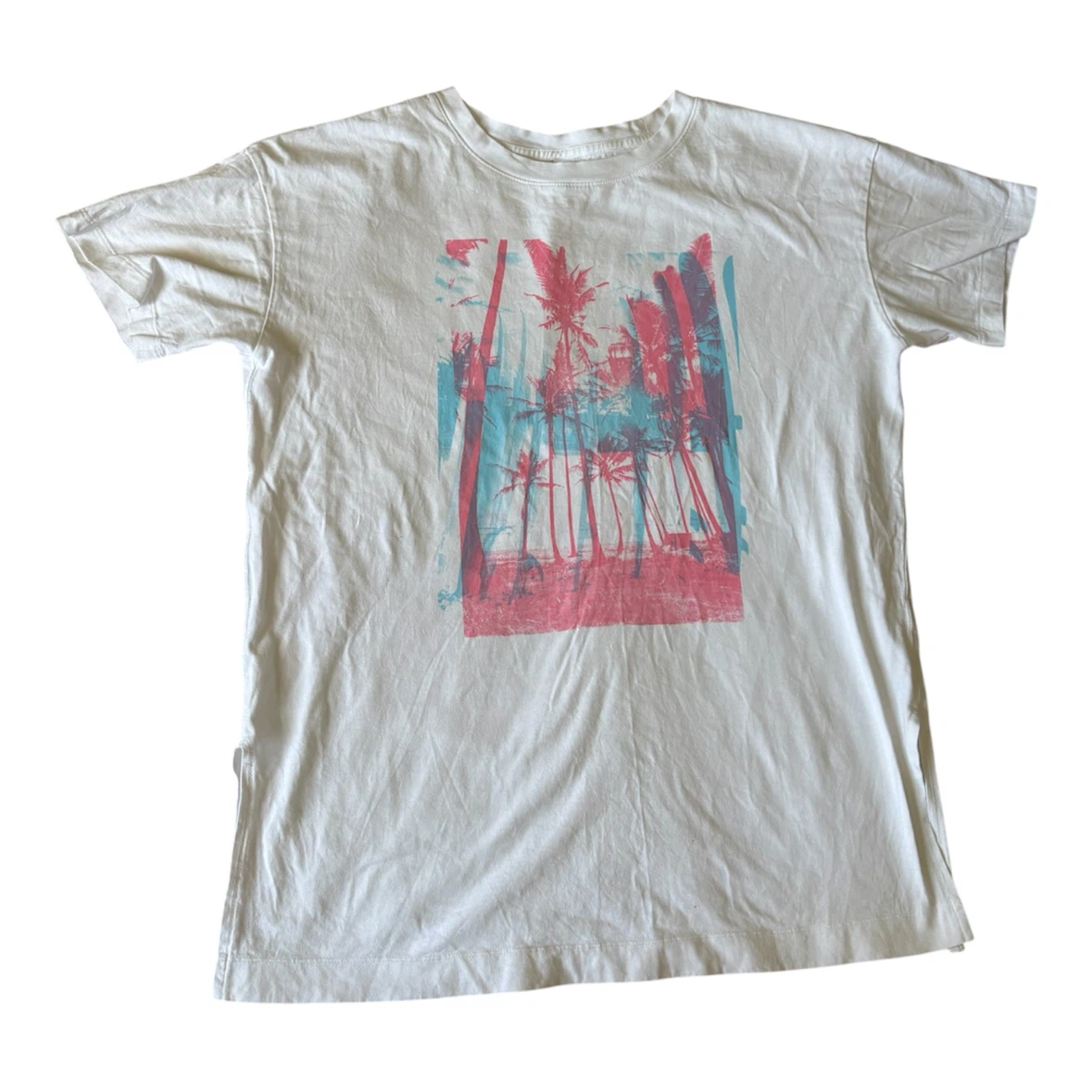 Old Navy Palm Tree Graphic T-Shirt Size M Tall