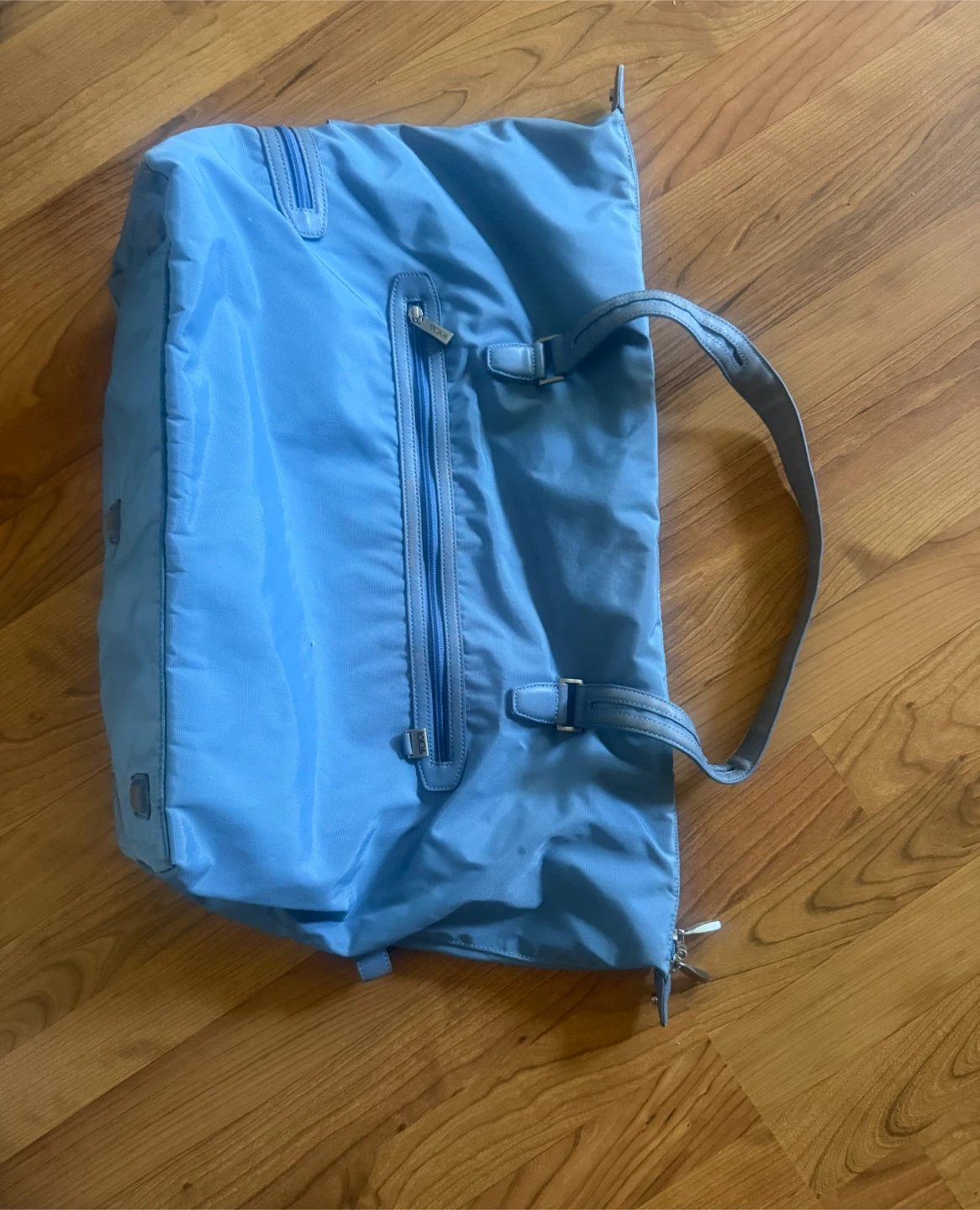 Light Blue Duffle Bag