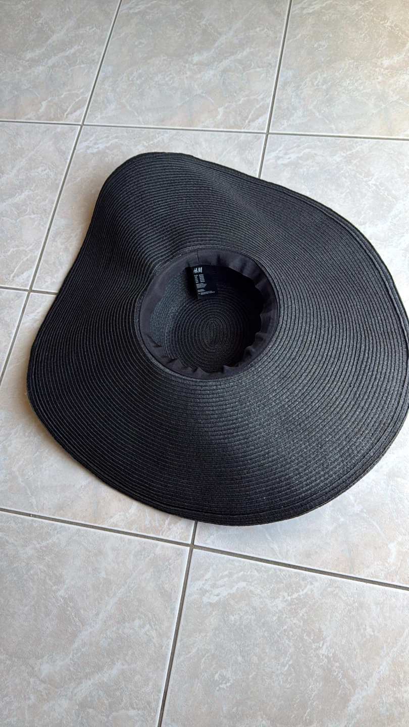 Black Wide Brim Sun Hat - photo 2