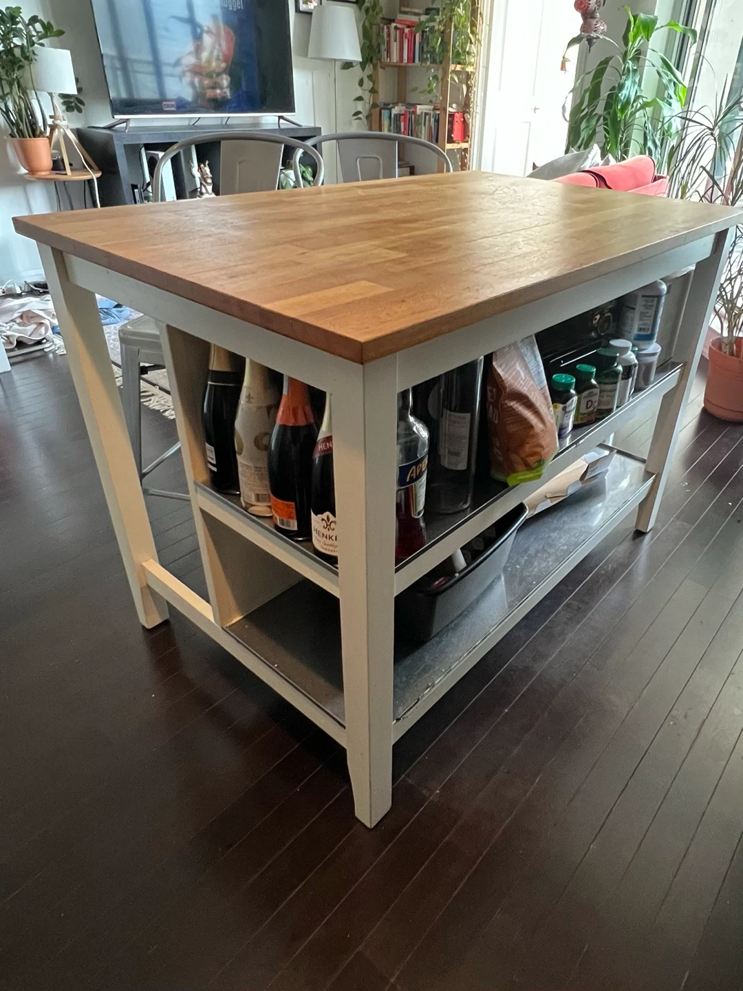 Kitchen island with 2 Counter stools - photo 3