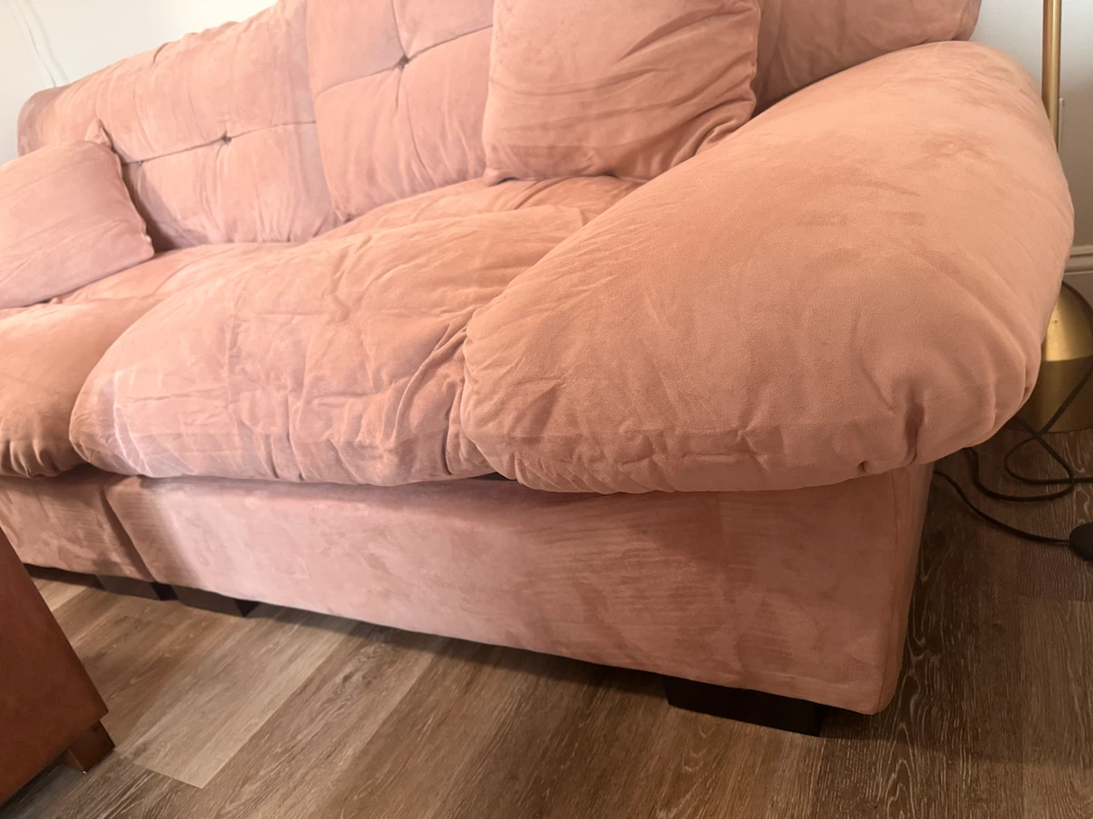 Pink Oversized Deep Sectional Couch - photo 3