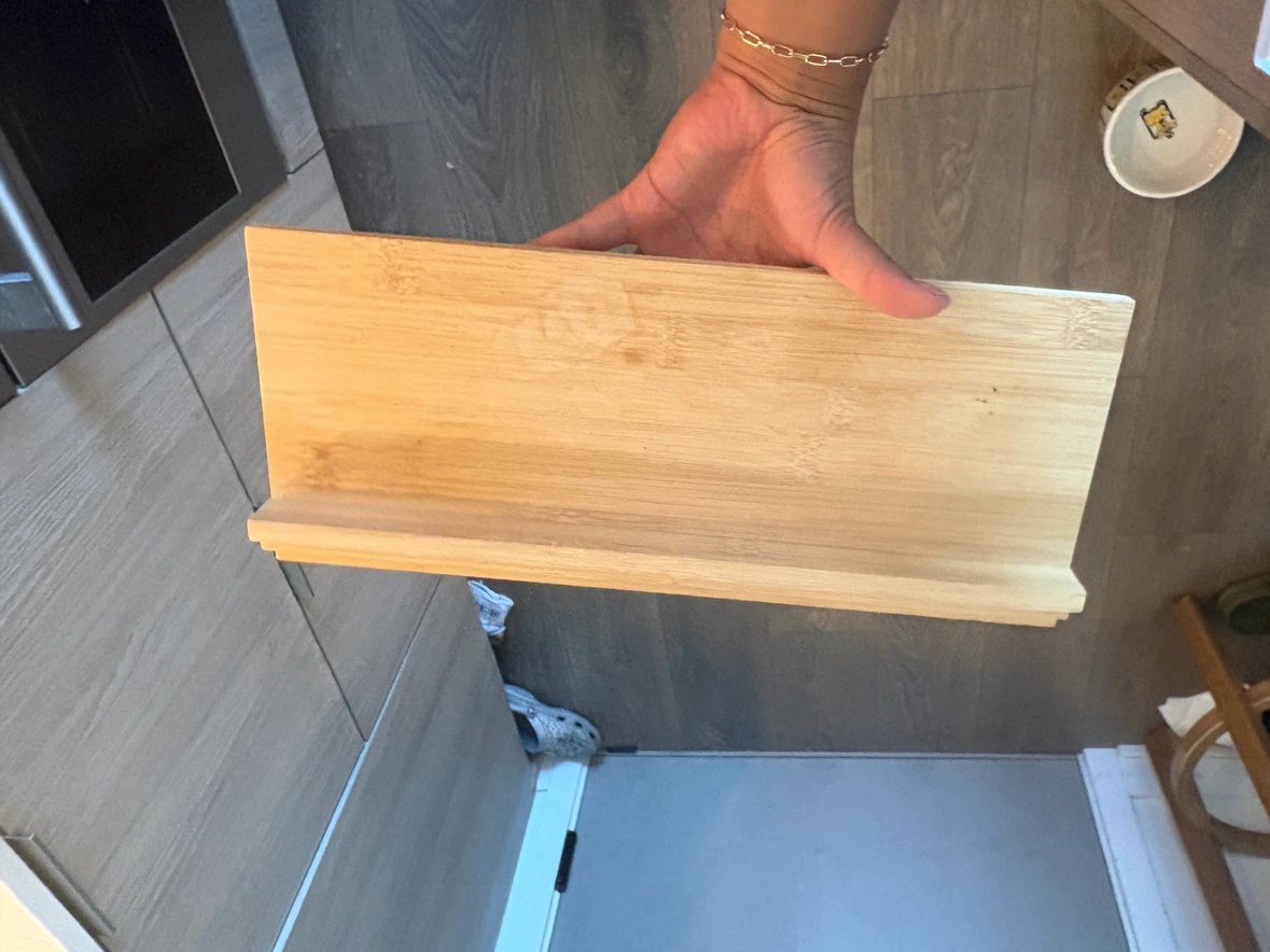 Bamboo shelves