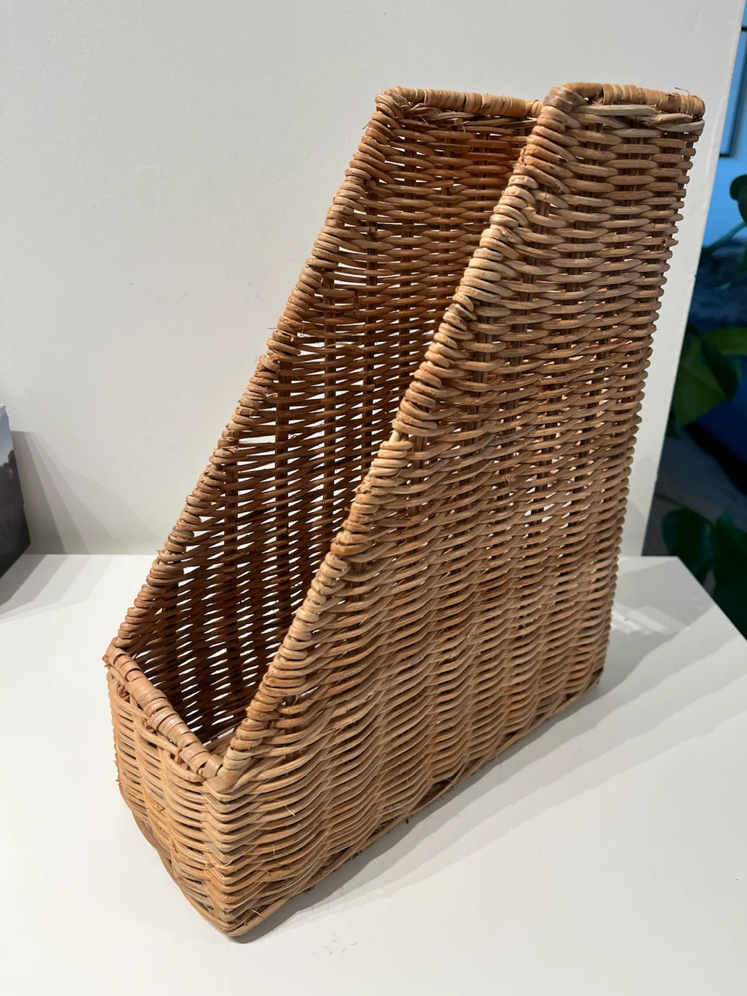Wicker Magazine Holder