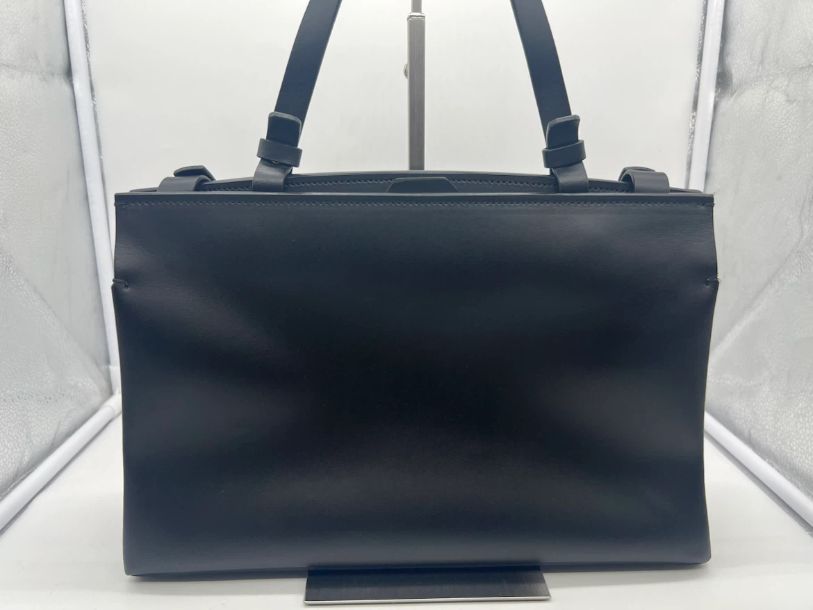 NICO GIANI Voltea Black Smooth Leather Large Satchel Top Handle - photo 2
