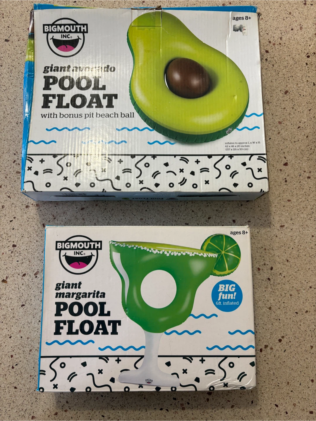 BigMouth Inc. Giant Avocado & Margarita Pool Floats