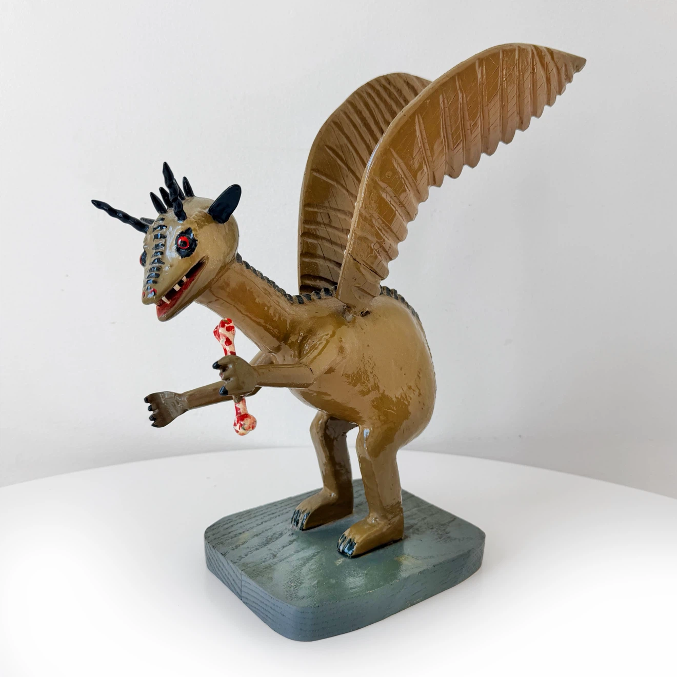 Carved Wooden Folk Art Dragon