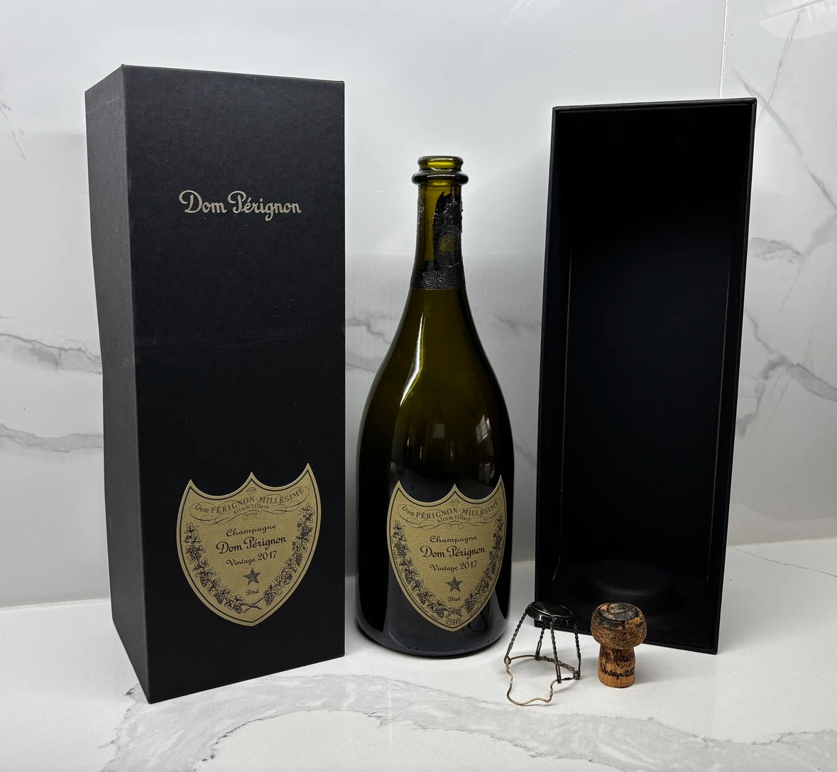 Dom Perignon Vintage 2017 empty bottle