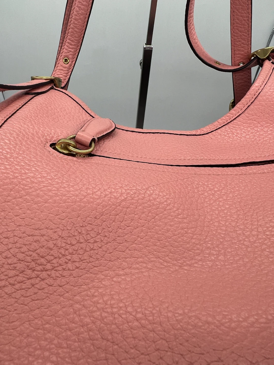 COACH C4824 Lori Candy Pink Soft Pebble Leather Shoulder Bag - photo 4