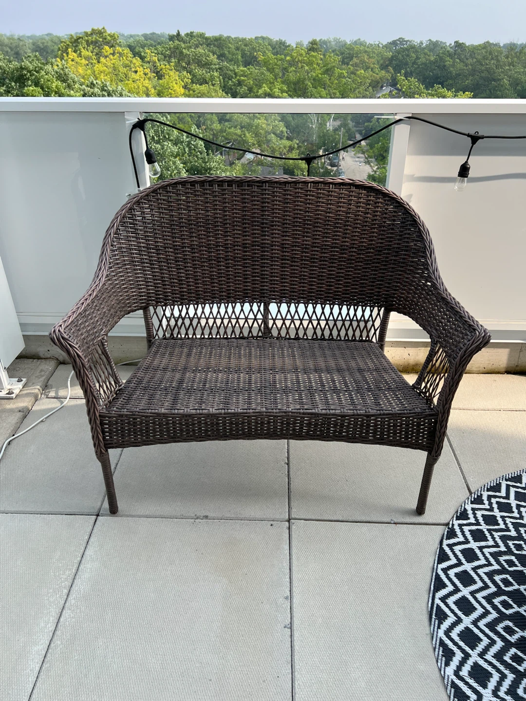 Outdoor Loveseat with Cushion - photo 2
