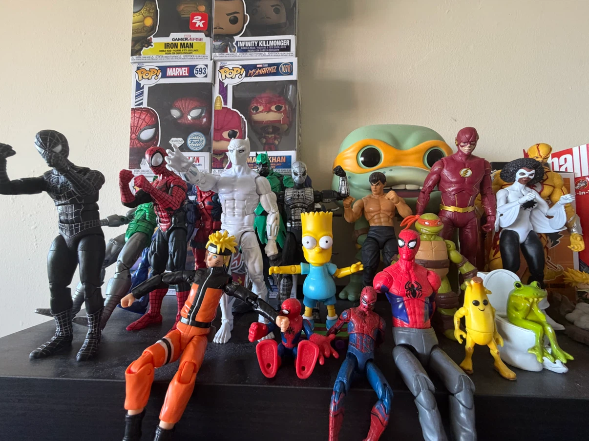 Collection of Action Figures - Marvel, TMNT, Naruto & More