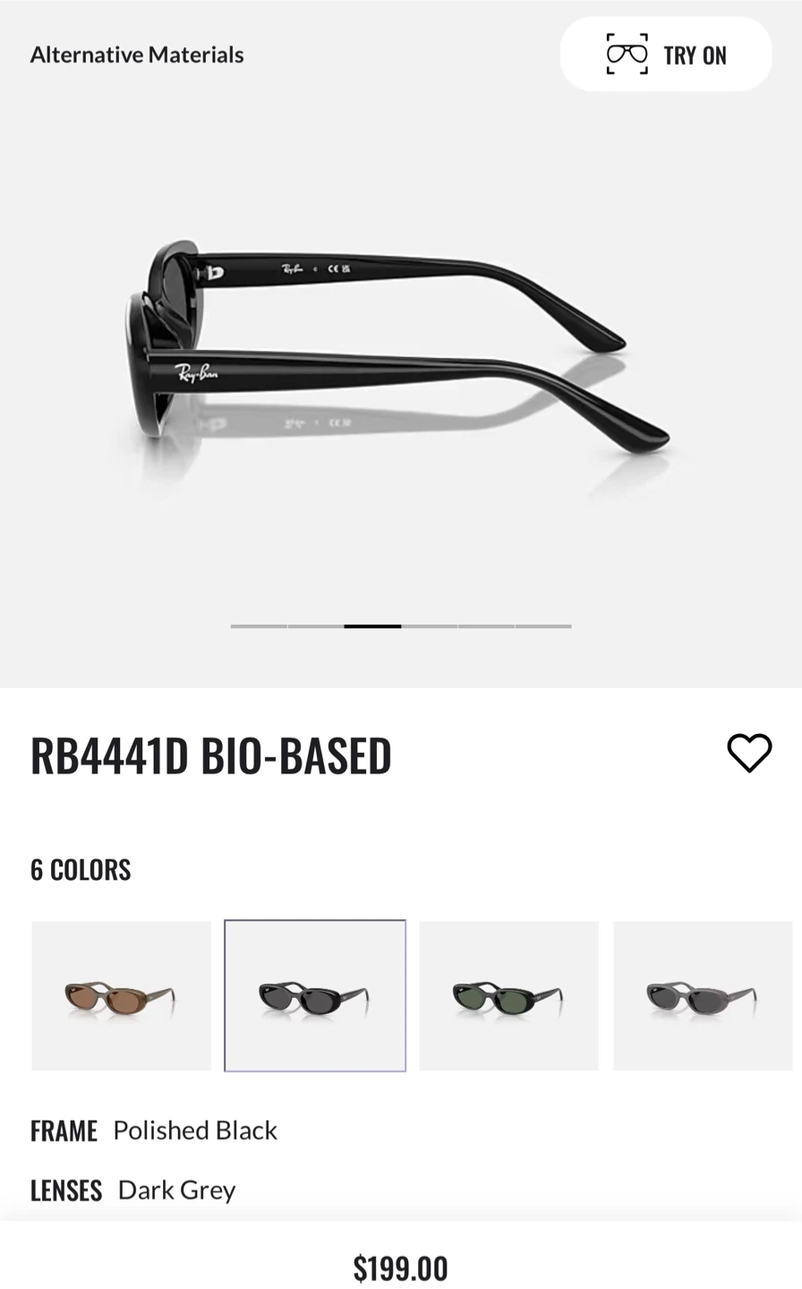 Ray-Ban RB4441D Bio-Based Sunglasses - Polished Black - photo 5