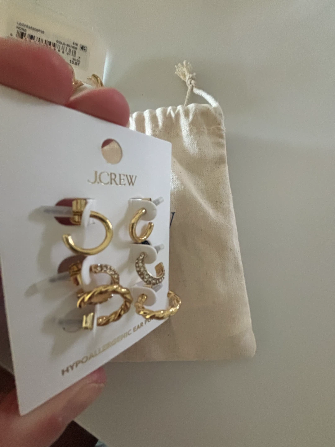 J. Crew Set of 3 Pairs Hoop Earrings - photo 3
