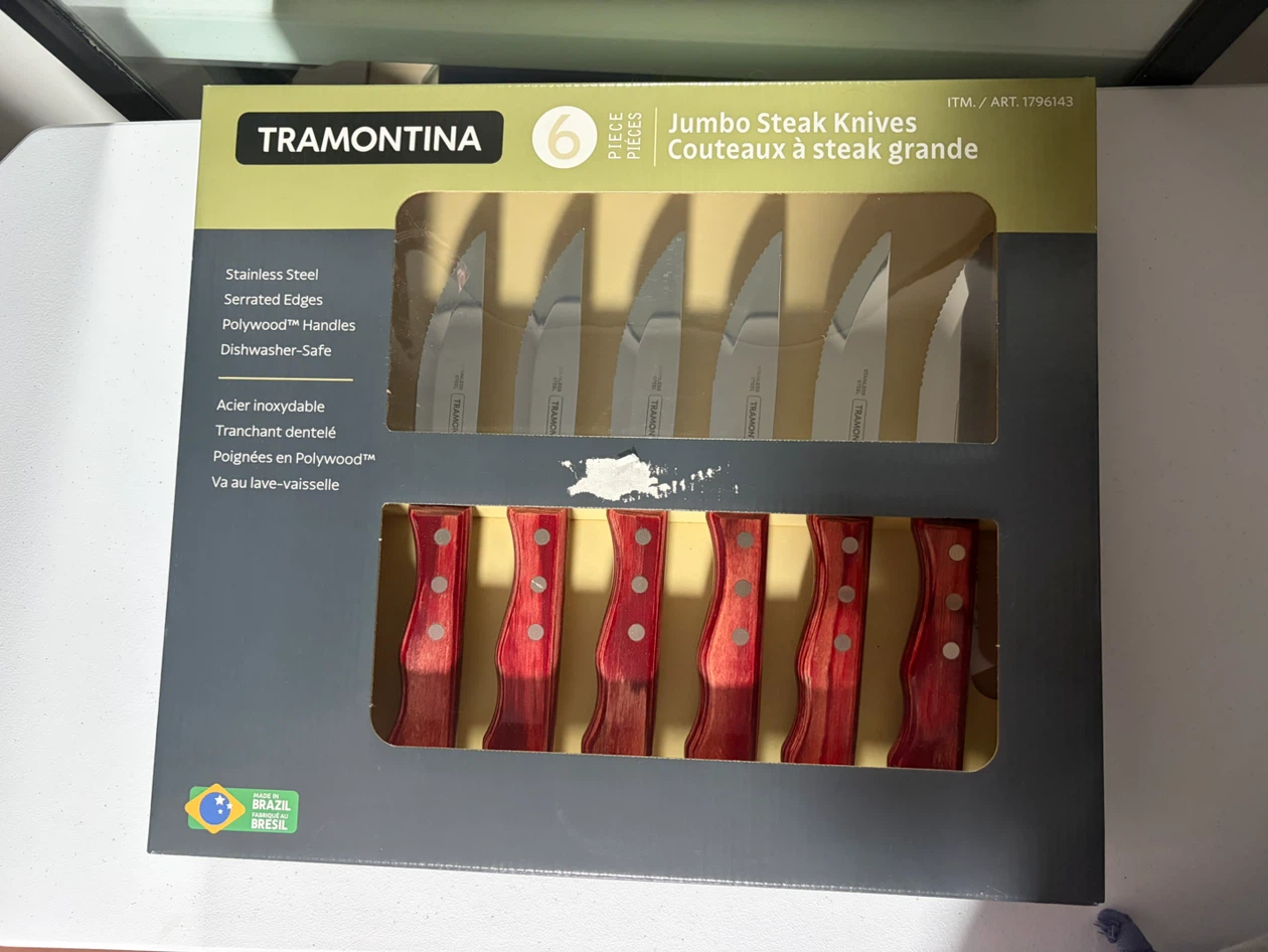 Tramontina Jumbo Steak Knives Set - 6 Piece