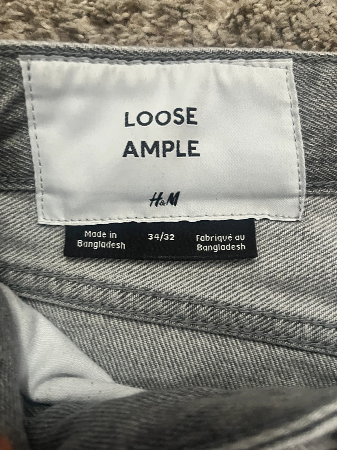 H&M Loose Ample Grey Jeans - photo 2
