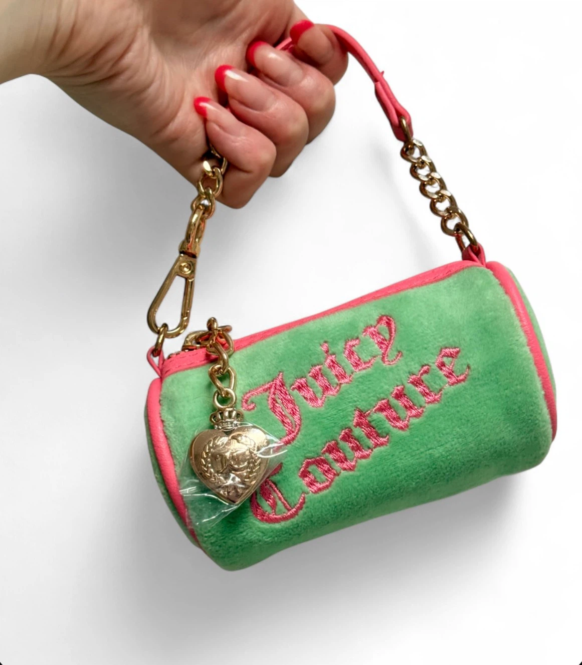 NEW Juicy Couture Mint Mini Barrel Bag or Bag Charm