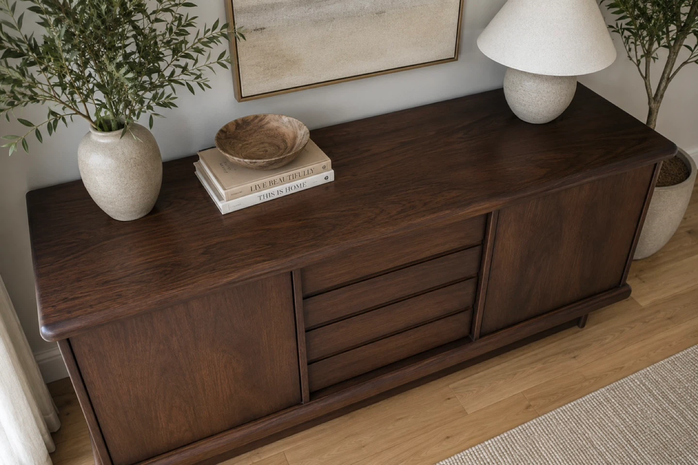 ✨ Solid Wood Nordic Buffet | Sideboard | Media Console - photo 3