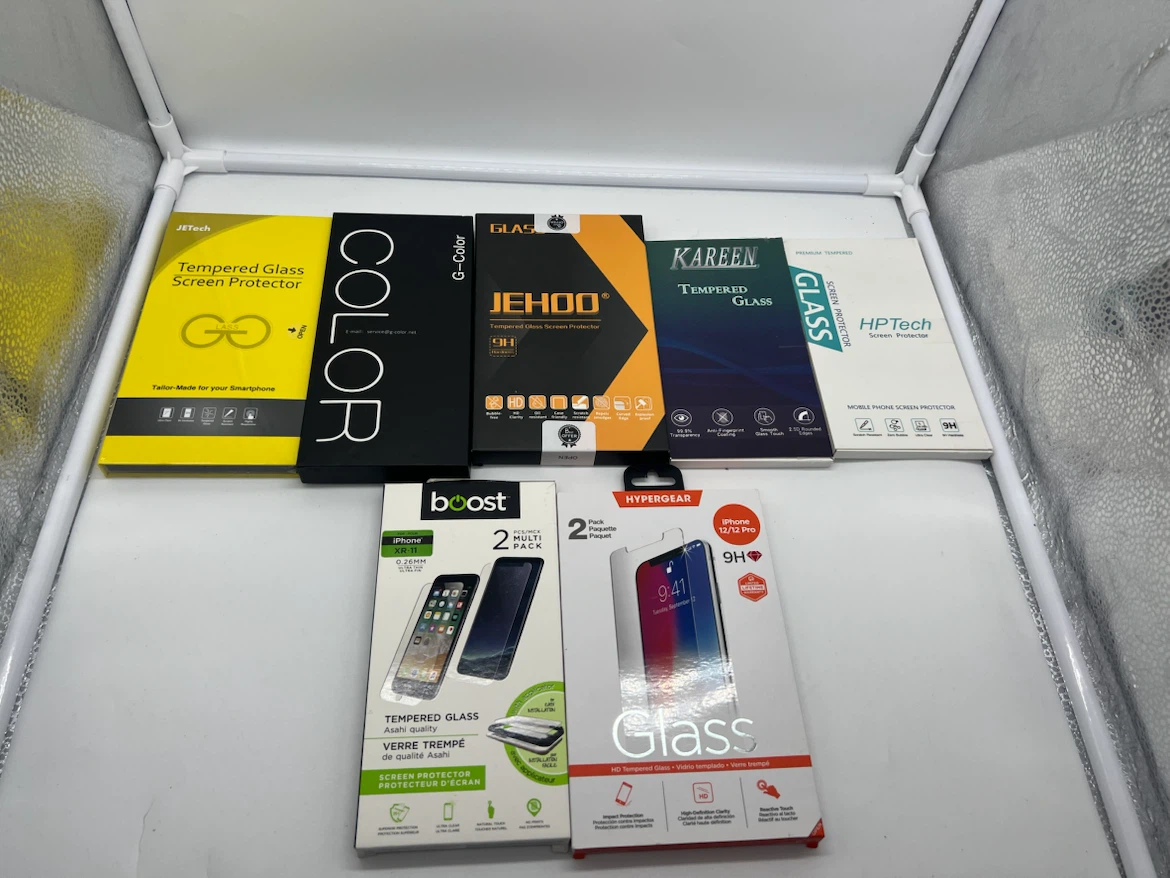x7 NEW Tempered Glass Screen Protector Lot