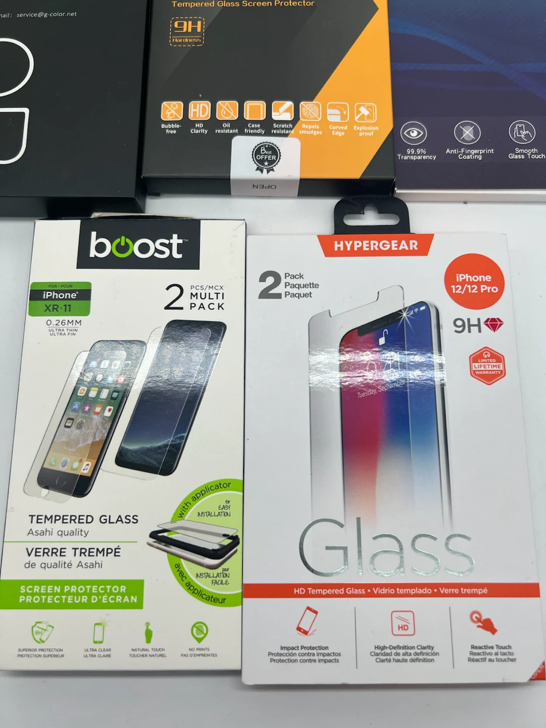 x7 NEW Tempered Glass Screen Protector Lot - photo 2