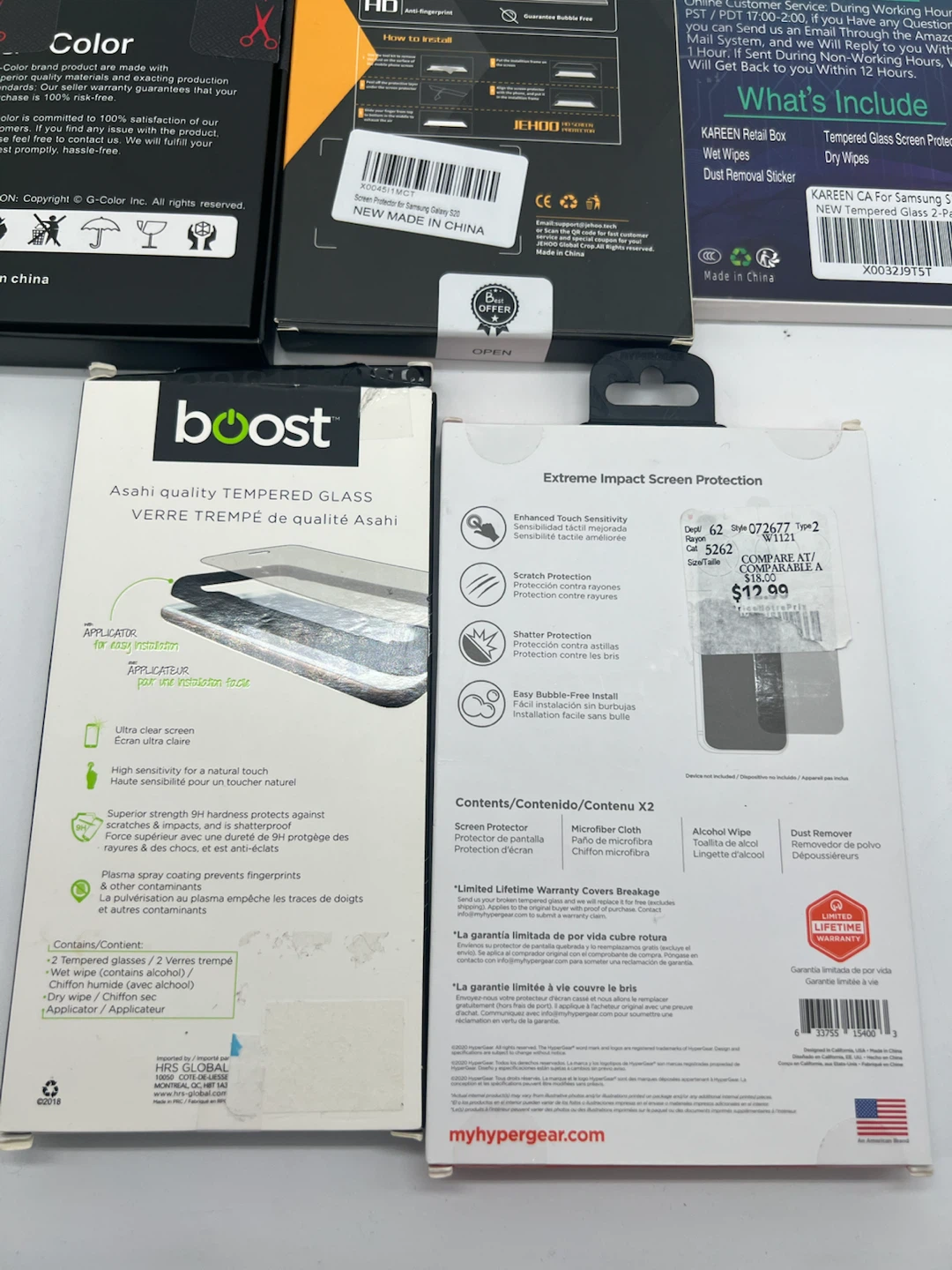 x7 NEW Tempered Glass Screen Protector Lot - photo 5