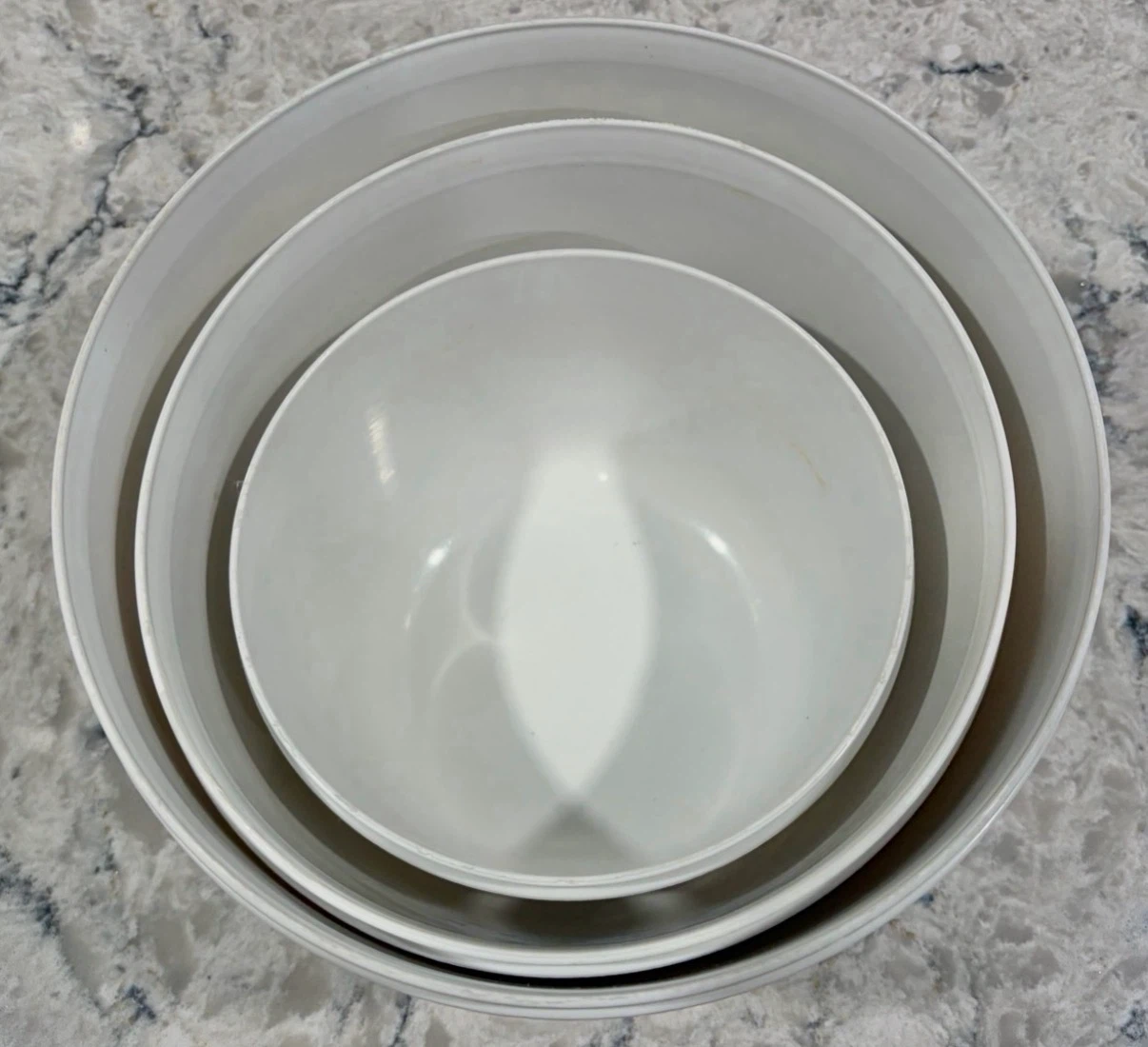 Set of 3 Plastic Mixing Bowls – Nesting Kitchen Prep Bowls” - photo 2