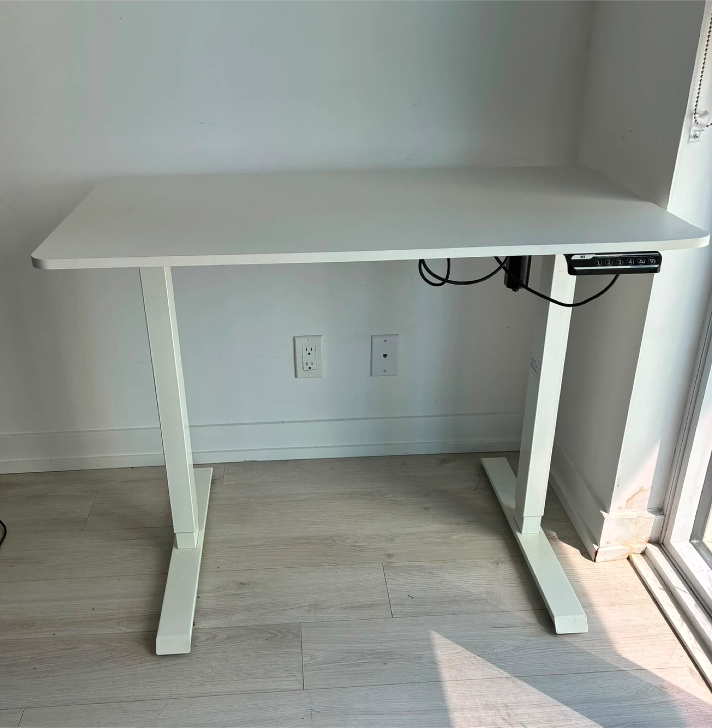 Electric Standing Desk | Height Adjustable | White