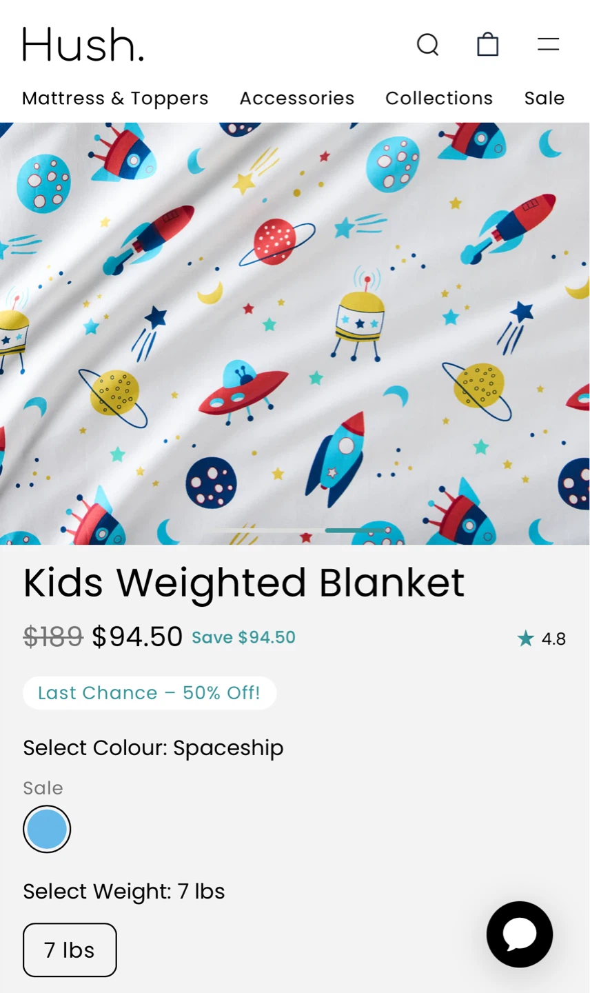 Hush kids weighted blanket - photo 2