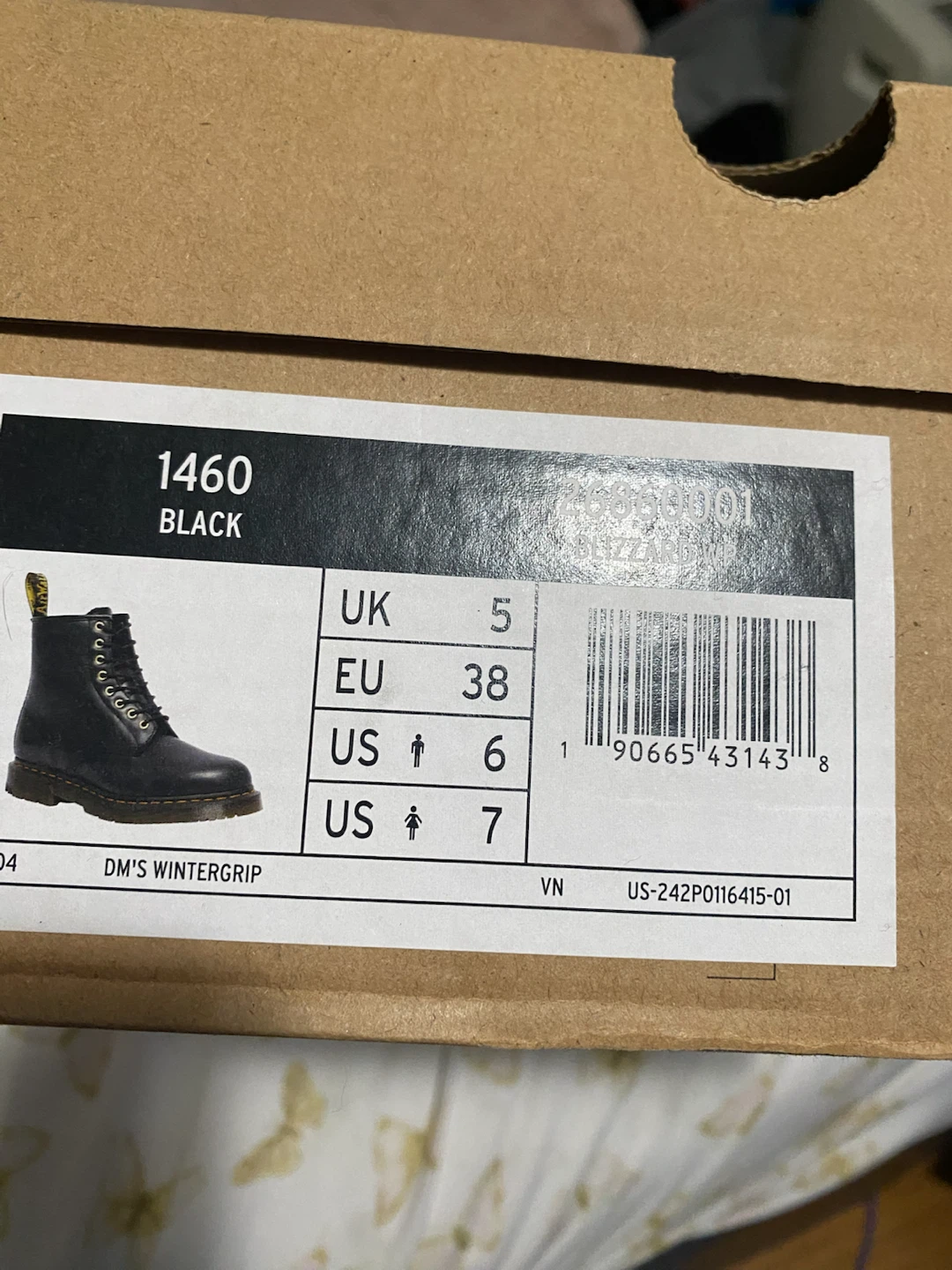 Dr. Martens 1460 Black Wintergrip Boots - photo 3