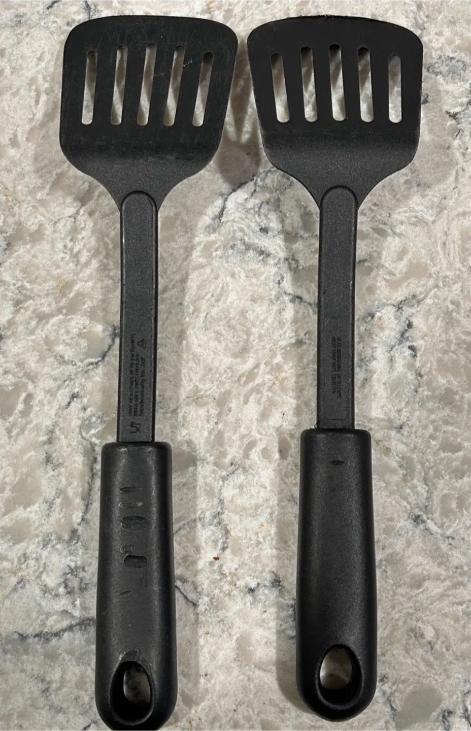 Two Black Slotted Spatulas - photo 2