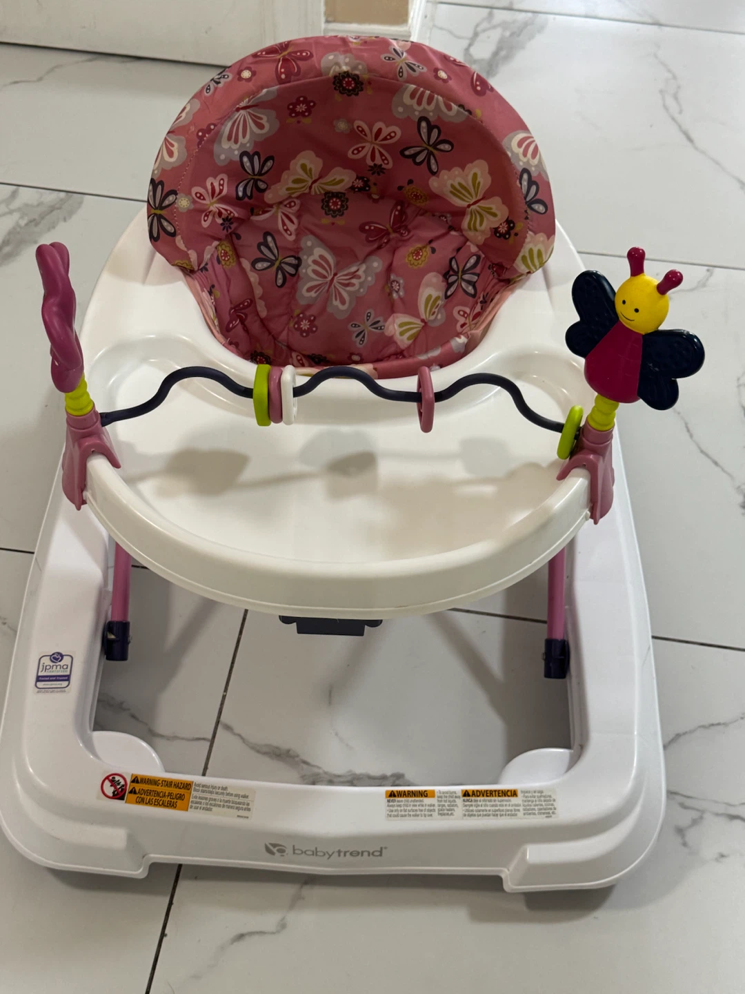 Baby Trend Activity Walker Pink Butterfly