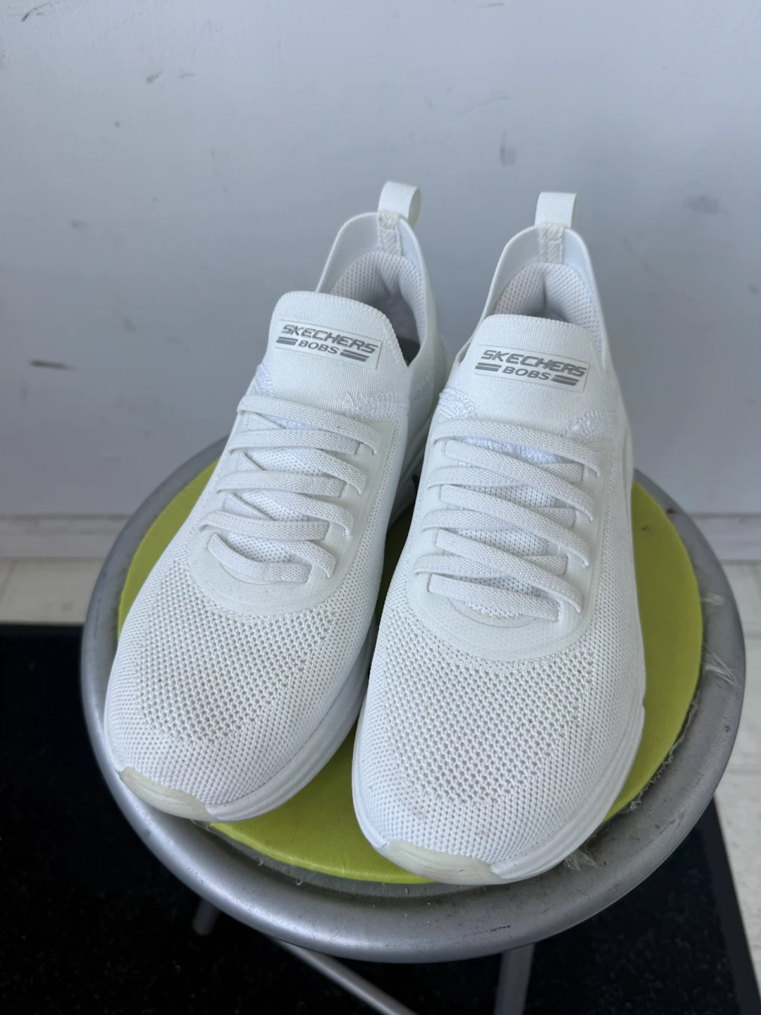 White Skechers Memory Foam Sneakers - photo 3