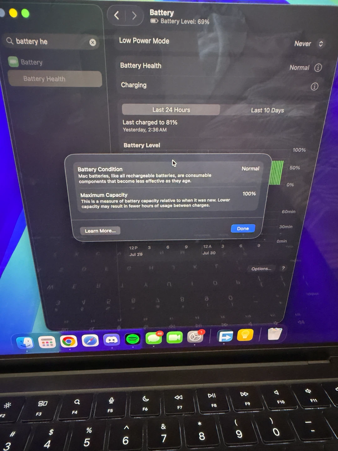 MacBook Pro M4 100% Battery Health 512 GB Storage - photo 4