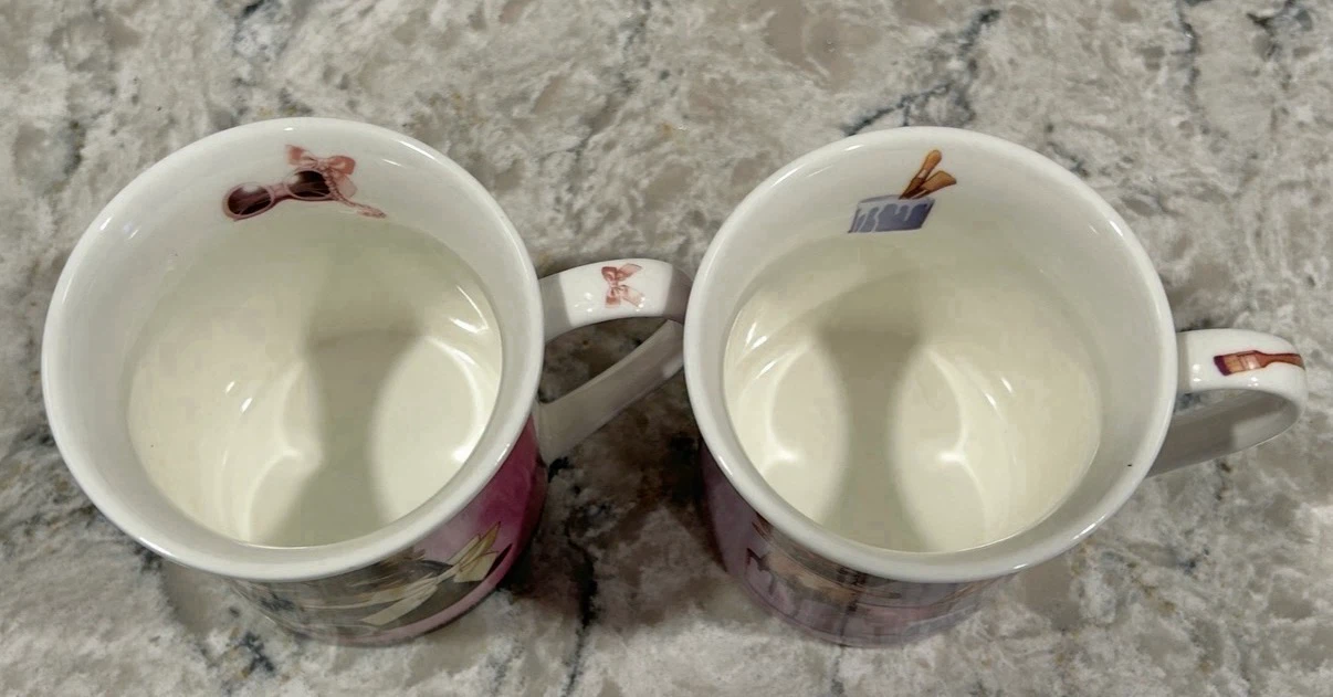 London Home Fine China Pink Puppy Coffee Cups (Set of 2) - photo 3