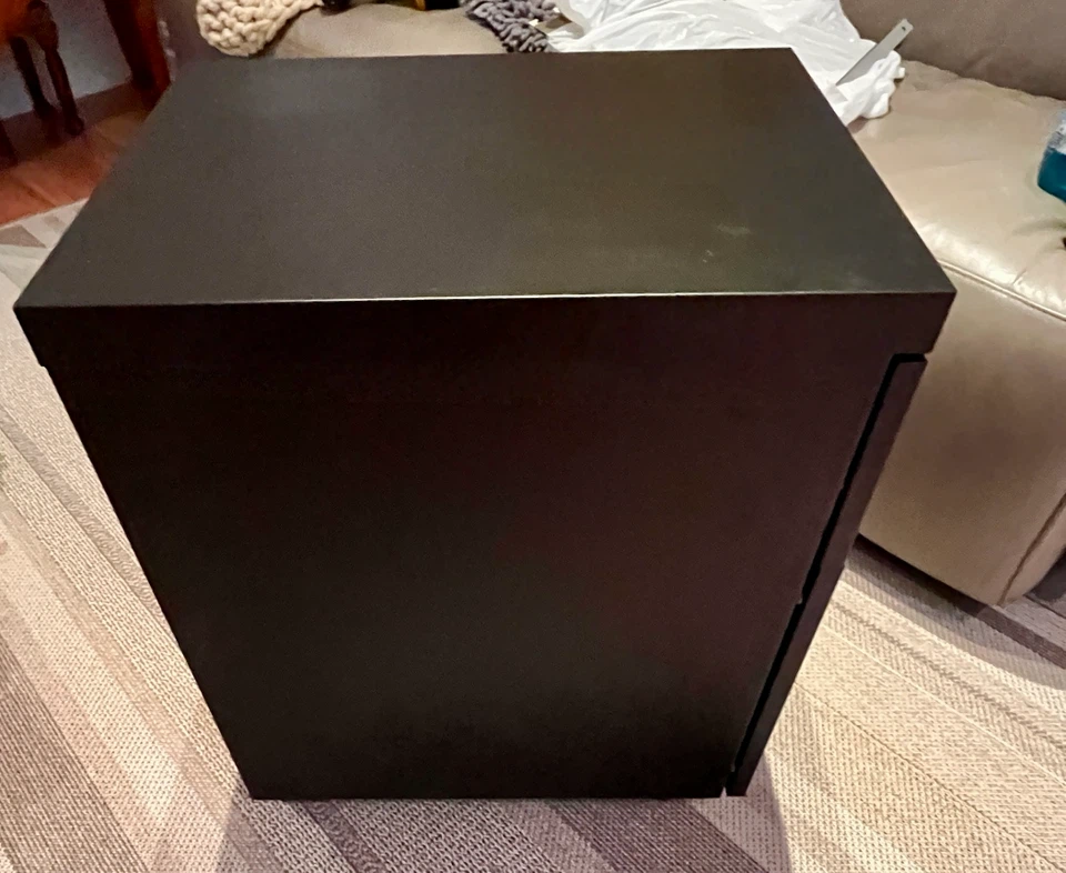 Black 2-Drawer Filing Cabinet - photo 3