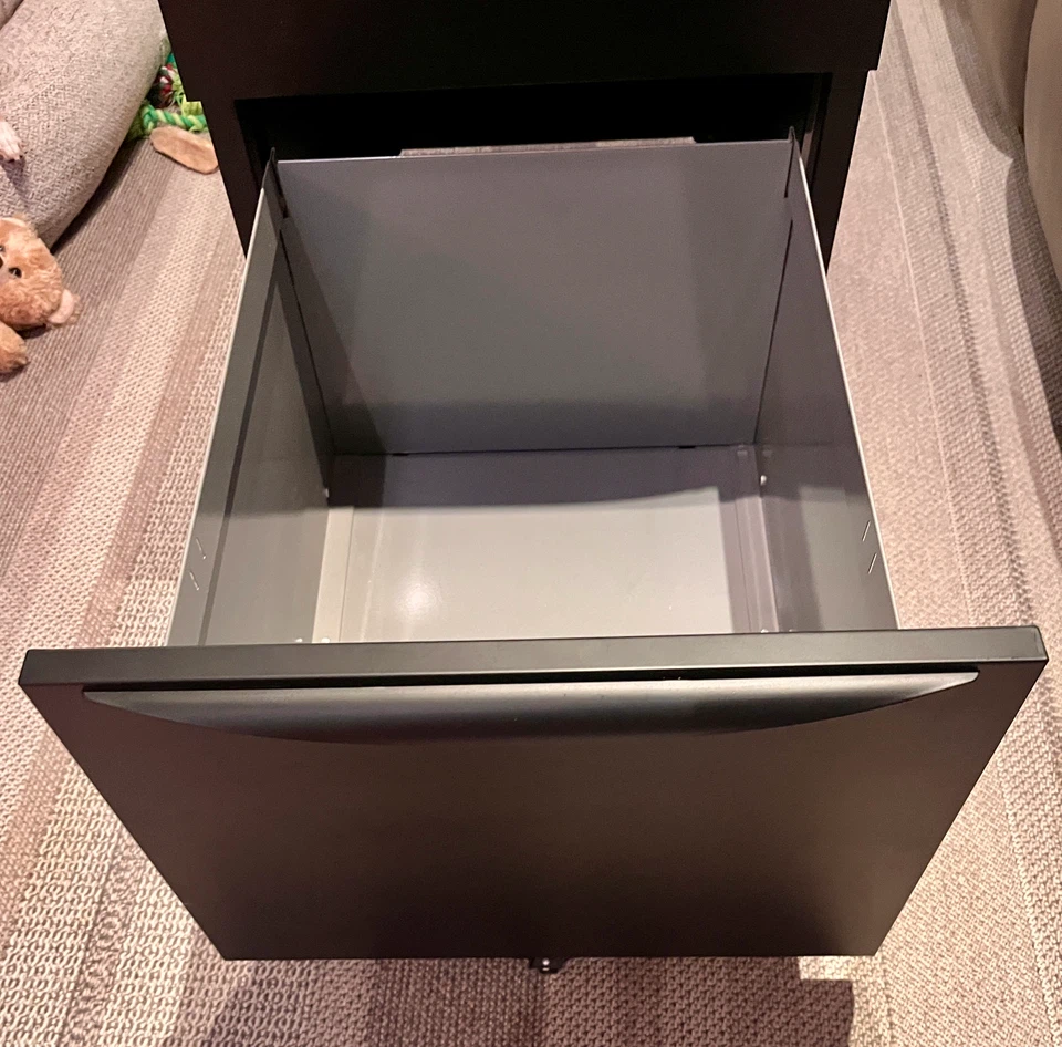 Black 2-Drawer Filing Cabinet - photo 4