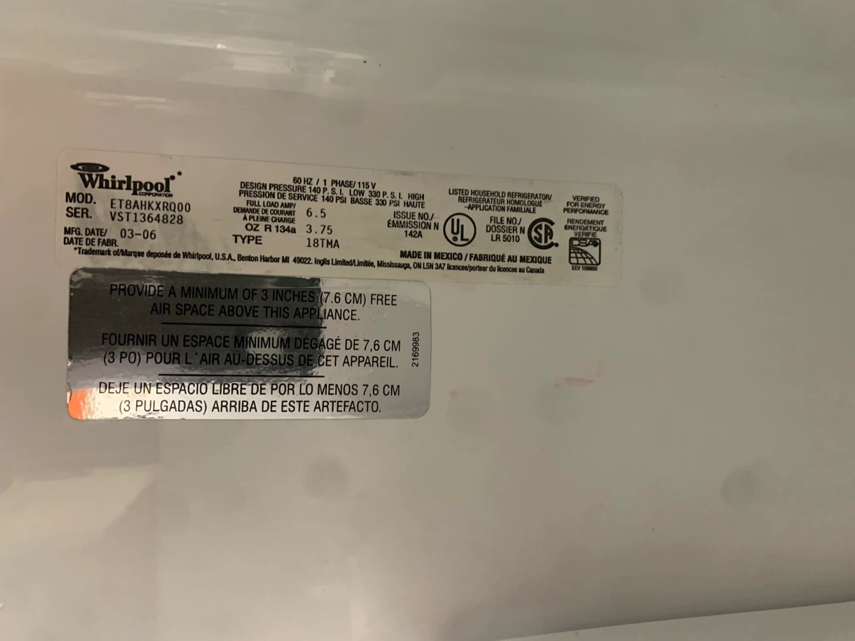 Whirlpool Refrigerator - photo 4
