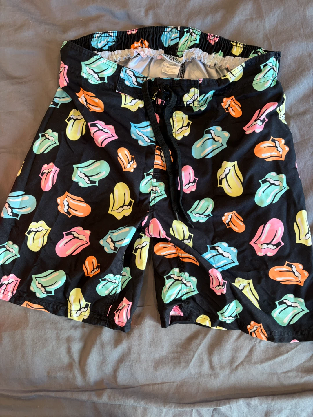 Men’s Rolling Stones board shorts