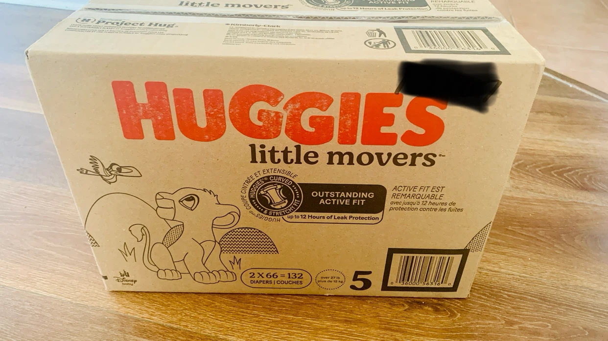 Huggies Little Movers Diapers - Size 5 (132 Count)