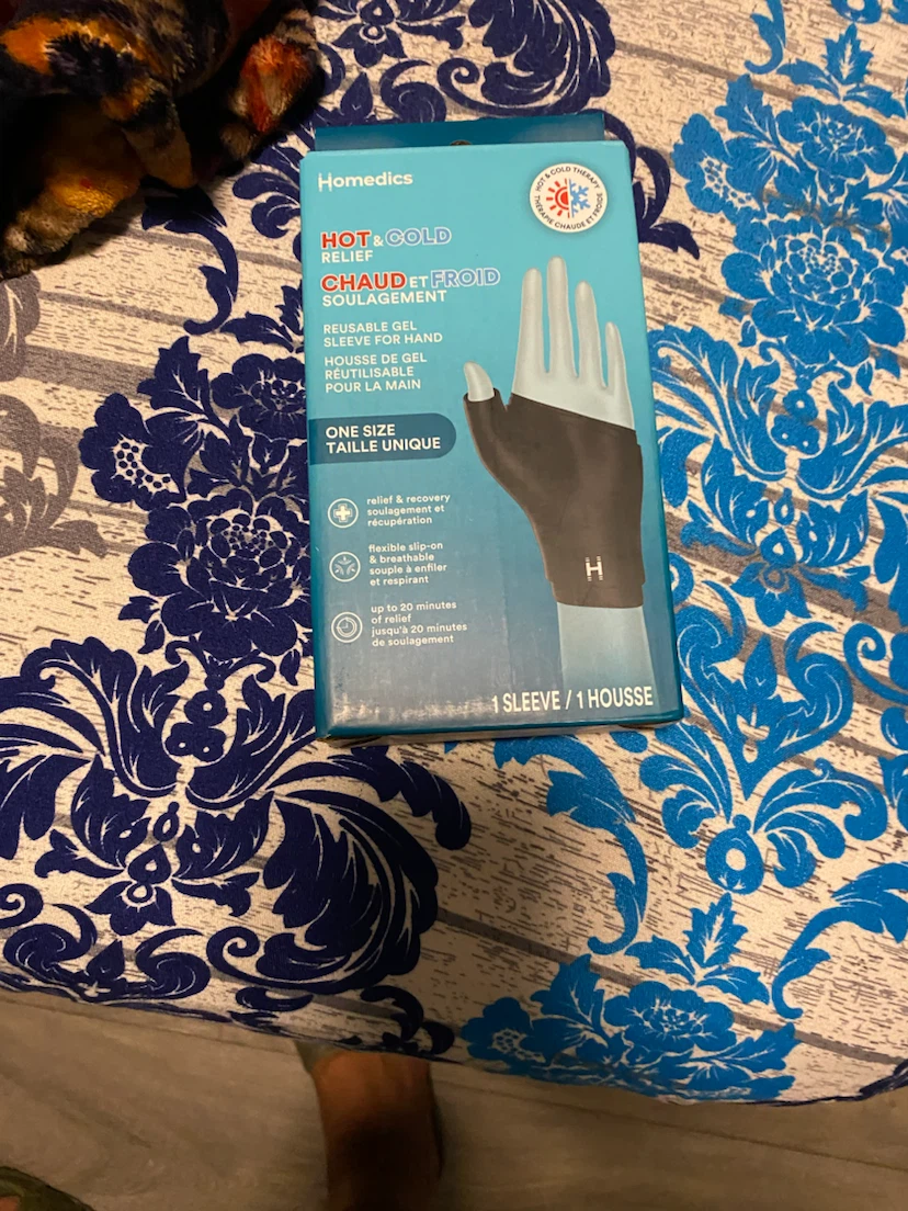 Homedics Hot & Cold Relief Reusable Gel Sleeve for Hand