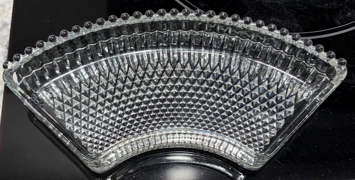 Pressed Glass Relish Tray Set w/ Center Dip Bowl – 5 Piece - photo 4