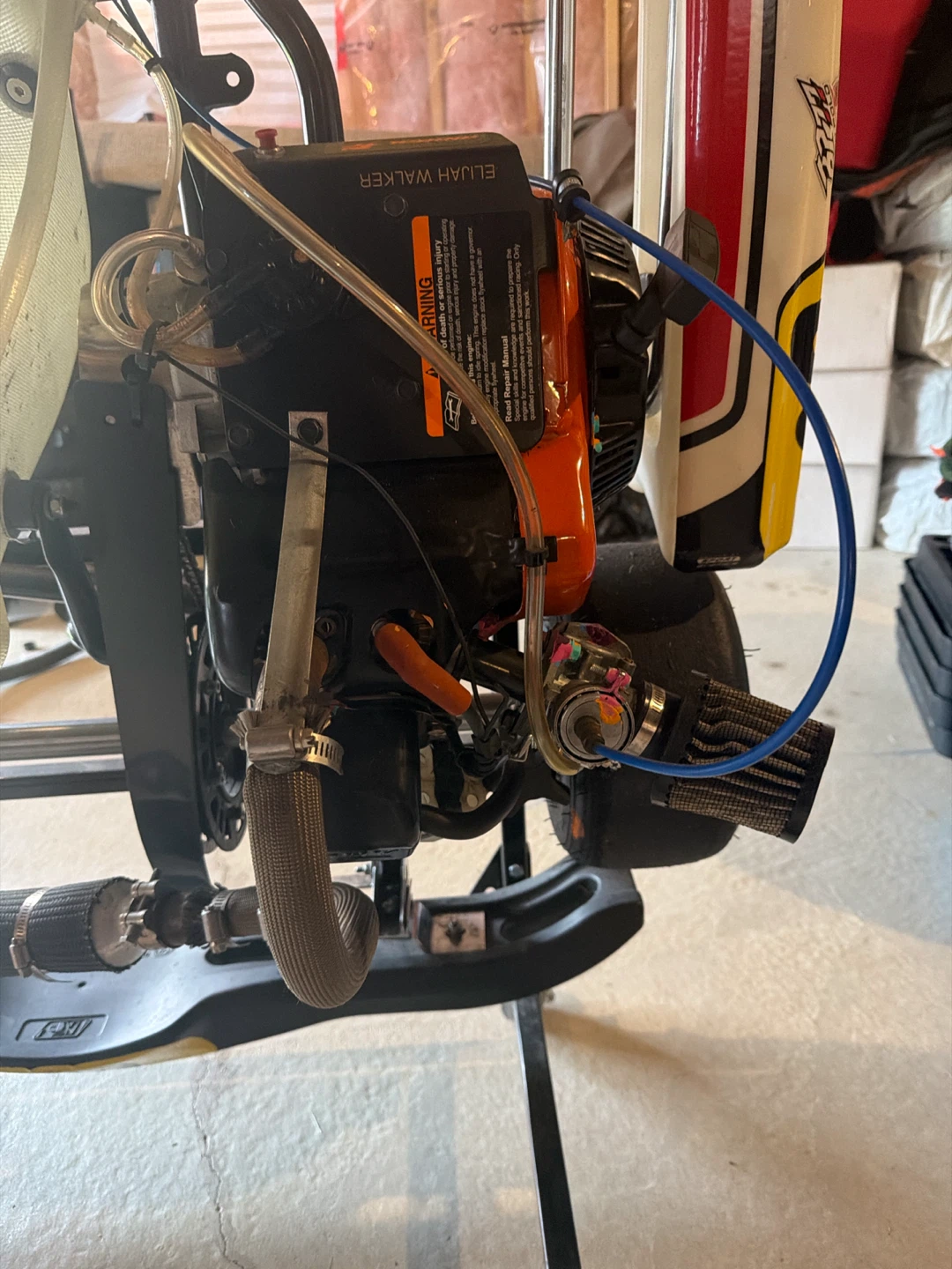Go Kart, accessories, and storage rack - photo 4